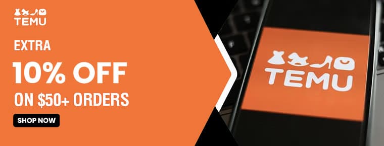 Temu extra 10% off icon