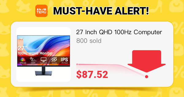 27-Inch QHD 100Hz Computer Monitor Review: High-Def Performance at Temu Prices