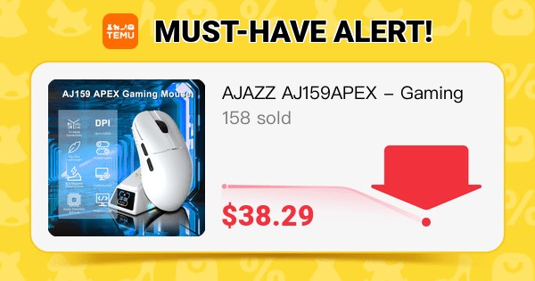 AJAZZ AJ159 Apex 8KHz Ultralight Gaming Mouse Review: Pro Performance at a Temu Price